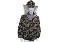 방어적인 꿀벌 모자를 가진 자유로운 크기 폴리에스테 위장 양봉 재킷