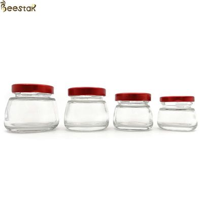 주문 50ml 75ml 120ml 150ml 꿀 항아리와 숟가락 유리 꿀 냄비 항아리 온라인 제품