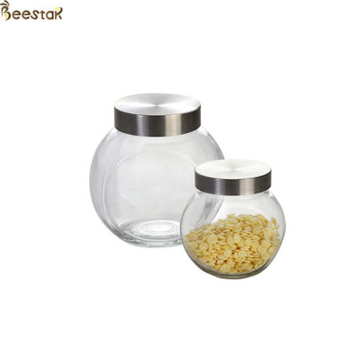 주문 금속 뚜껑이 달린 50ml 꿀 항아리와 숟가락 평면 병 온라인 제품
