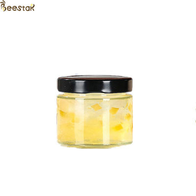 주문 25ml 50ml 와이드 입 유리 잼 항아리 꿀 유리 병 재고 꿀벌 꿀 유리 항아리 온라인 제품