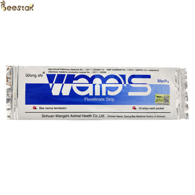 왕시 Bee Medicine Manpu Fluvalinate 스트립 Bee Varroa 아이트 인스턴트 킬러 10 스트립 / 가방