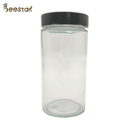 유리 1000ML 빈 꿀 항아리 투명 유리 꿀 용기